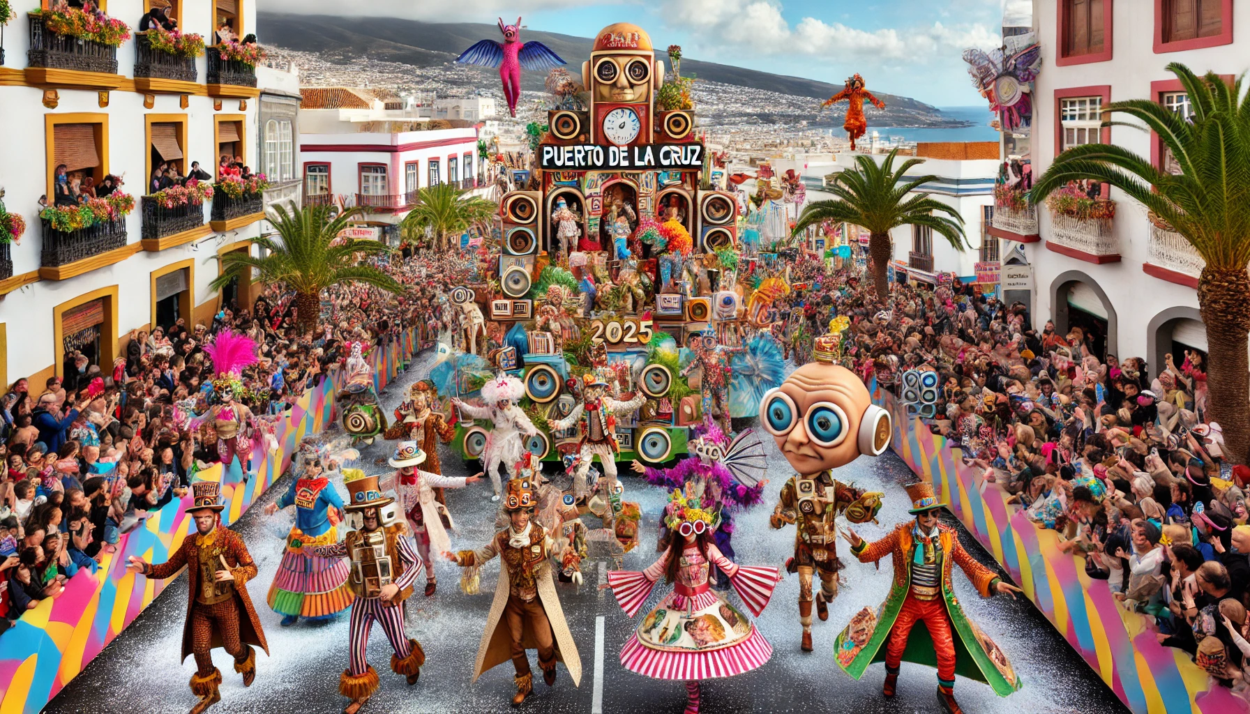 El Carnaval Internacional de Puerto de la Cruz 2025 se prepara para desplegar su magia del 23 de febrero al 9 de marzo.